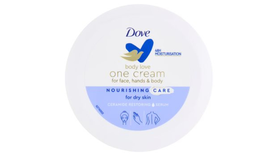 Dove body love one cream for face, hands & body Nourishing Care for dry skin 250 ml
