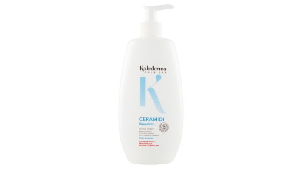 Kaloderma Ceramidi Riparatrici Fluida Corpo per Pelle Secca, Molto Secca, Ruvida e Screpolata 400 ml