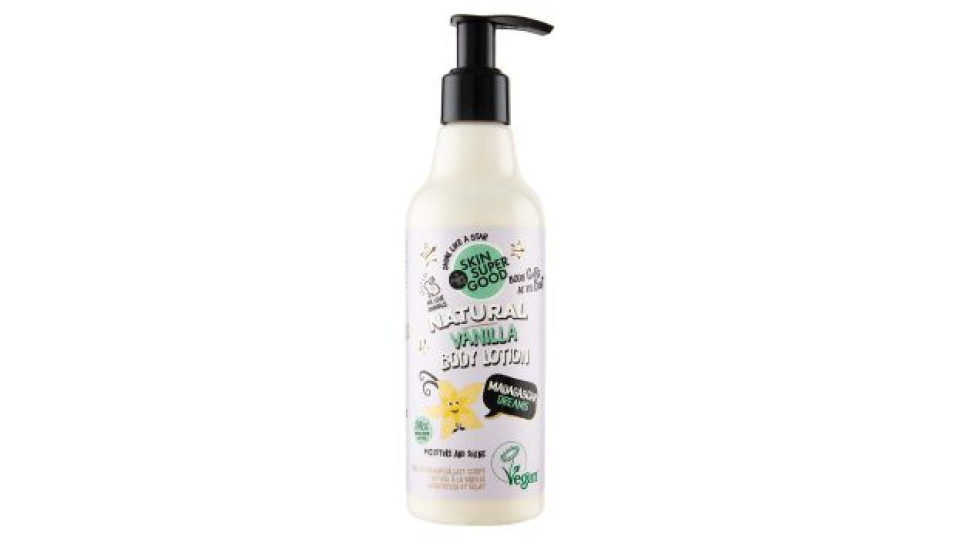 Skin Super Good, Lozione corpo idratante e illuminante con Vaniglia 250 ml