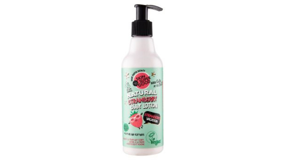 Skin Super Good, Lozione corpo idratante e morbida con Fragola 250 ml