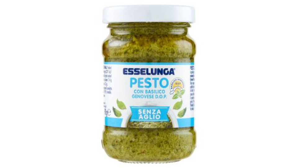 Esselunga Pesto con basilico genovese D.O.P. senza aglio 90 g