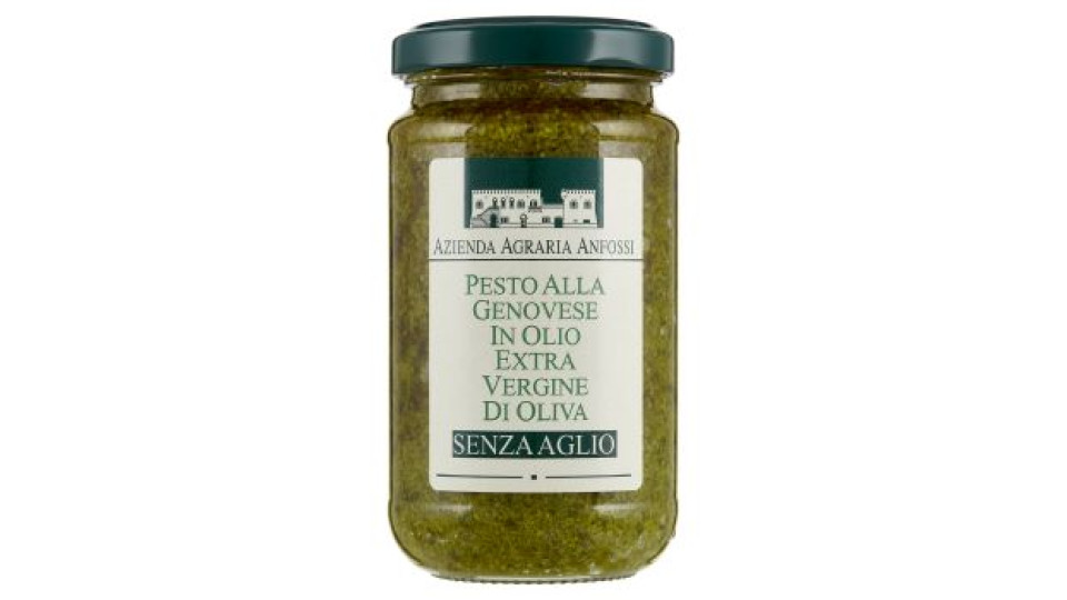 Azienda Agraria Anfossi Pesto alla Genovese in Olio Extra Vergine di Oliva Senza Aglio 185 g