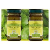 Le Specialità Olivastri Pesto Ligure Senz'Aglio con Basilico Genovese D.O.P. 2 x 80 g