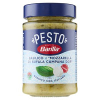 Barilla Pesto con Basilico e "Mozzarella di Bufala Campana DOP" Condimento e Sugo per Pasta 190 g