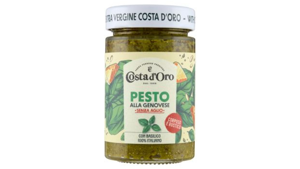 Costa d'Oro Pesto alla Genovese Senza Aglio 190 g