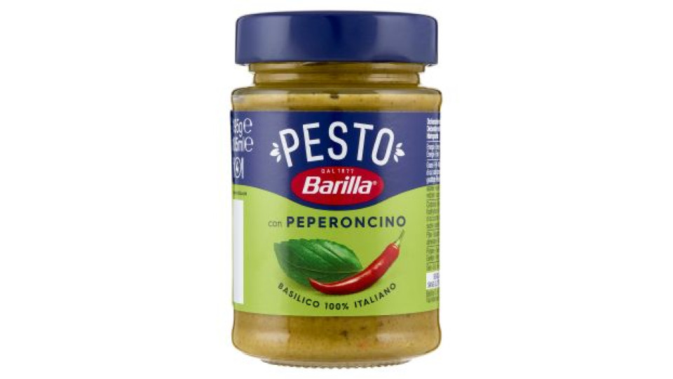 Barilla Pesto con Peperoncino Condimento e Sugo per Pasta 195 g
