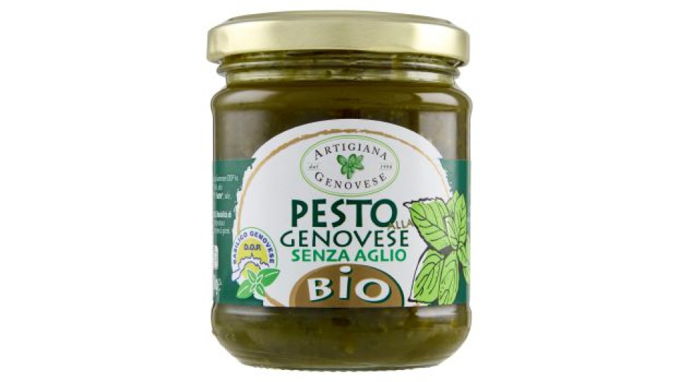 Artigiana Genovese Pesto alla Genovese Senza Aglio Bio 180 g
