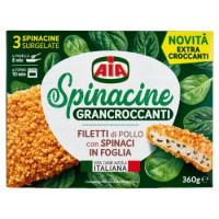 Aia Spinacine Grancroccanti Filetti di Pollo con Spinaci in Foglia Surgelate 360 g
