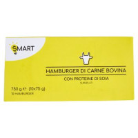 Smart Hamburger di carne bovina con proteine di soia surgelati 10 x 75 g