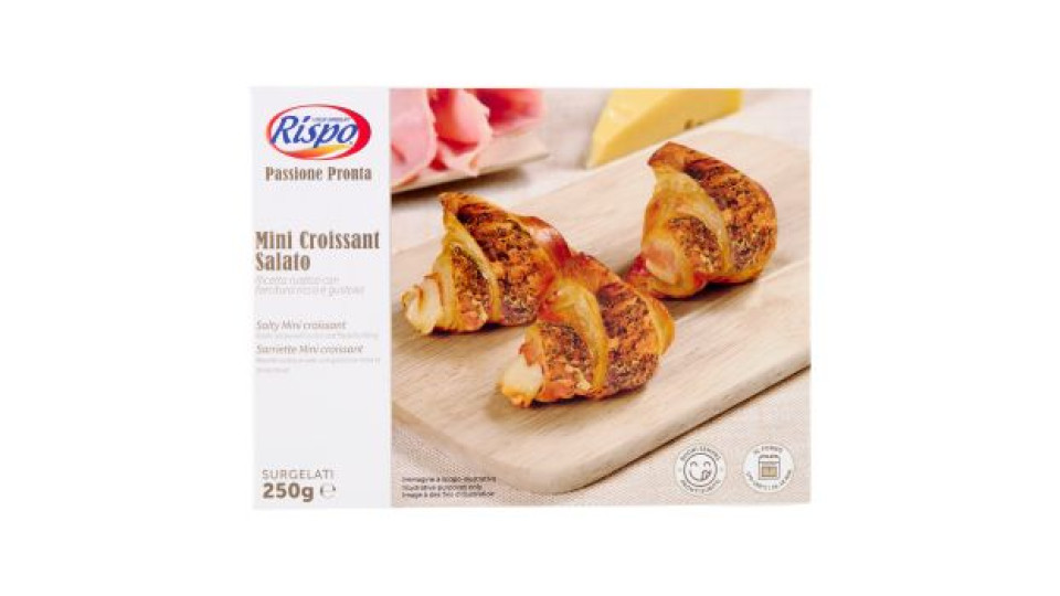Rispo Passione Pronta Mini Croissant Salato Surgelati 250 g
