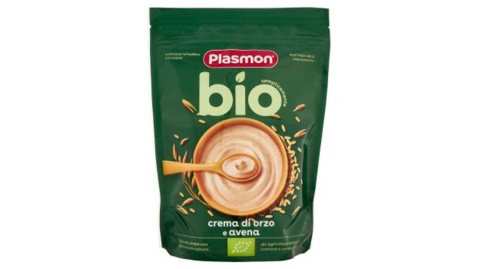 Plasmon semplicemente bio crema di orzo e avena 200 g