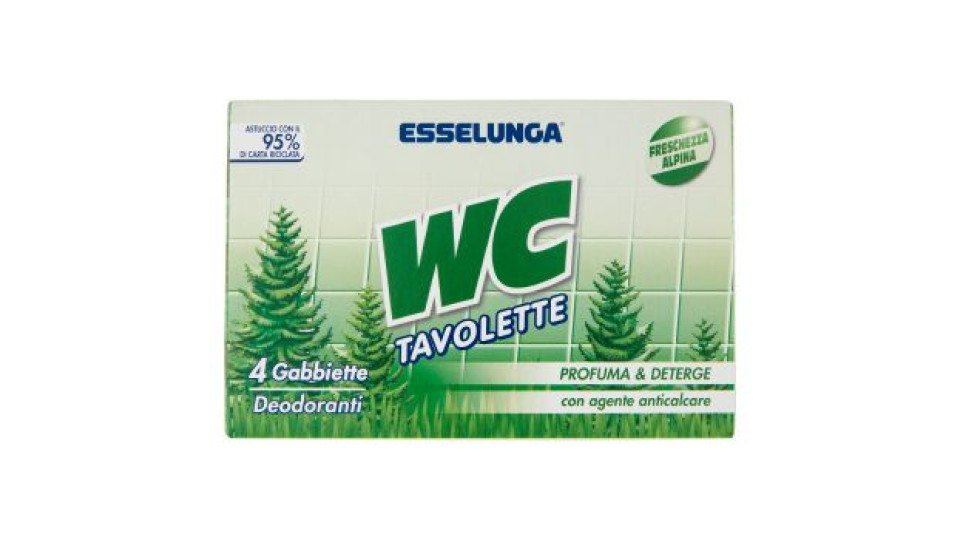 Esselunga WC tavolette freschezza alpina 4 x 34 g