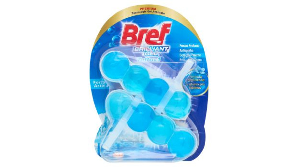 BREF WC Brilliant Gel Tutto in 1 Forza Artica 2 x 42 g