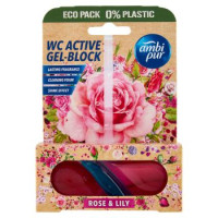 ambi pur WC Active Gel-Block Rose & Lily 45 g