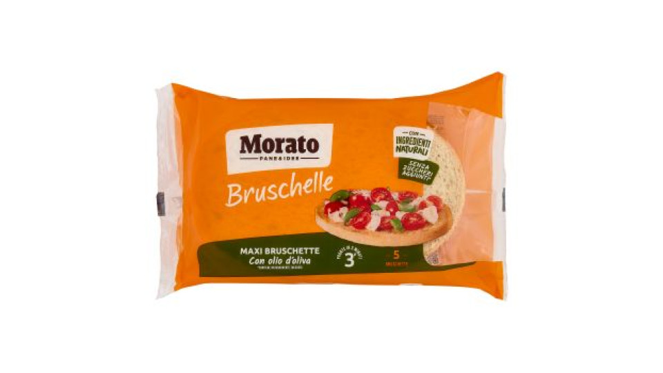 Morato Bruschelle Maxi Bruschette con olio d'oliva 5 x 100 g
