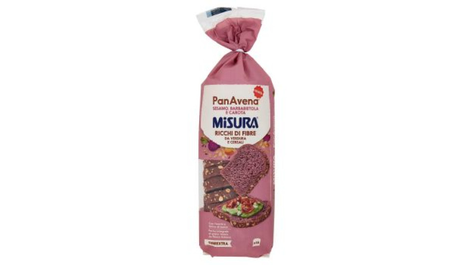 Misura Fibrextra PanAvena Sesamo, Barbabietola e Carota 400 g