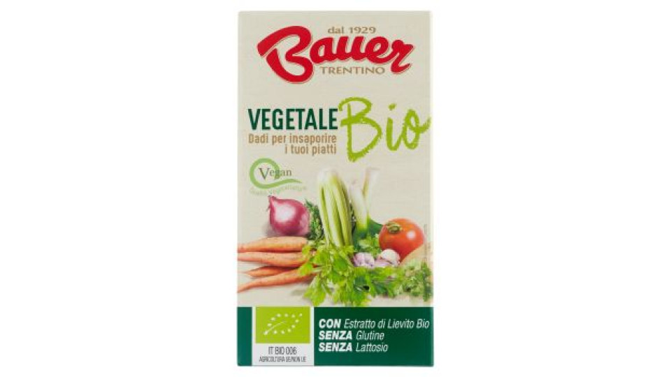 Bauer Vegetale Bio Dadi per insaporire i tuoi piatti 6 x 10 g