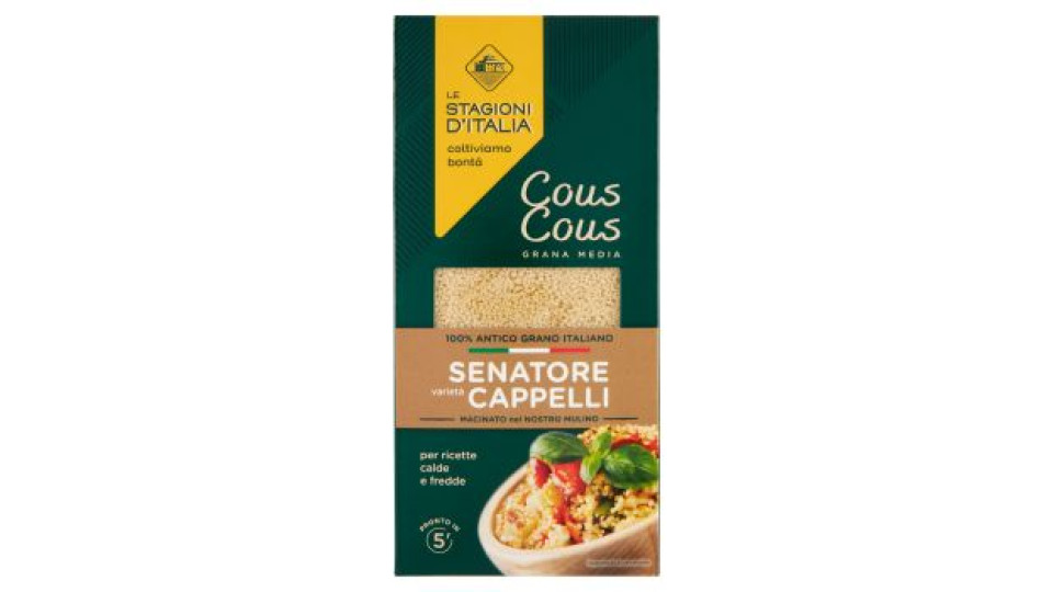 Le Stagioni d'Italia varietà Senatore Cappelli Cous Cous Grana Media 400 g