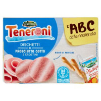 Teneroni l'ABC della merenda Dischetti al Prosciutto Cotto e Crostini 170 g