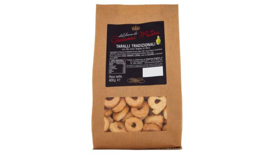 Giovanni Matera, taralli tradizionali
