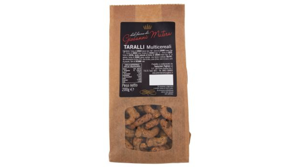 Giovanni Matera, taralli multicereali