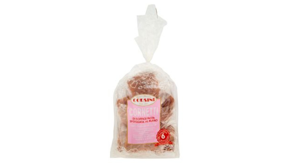 Corsini Cornetti di Soffice Pasta Sfogliata al Burro 6 x 40 g