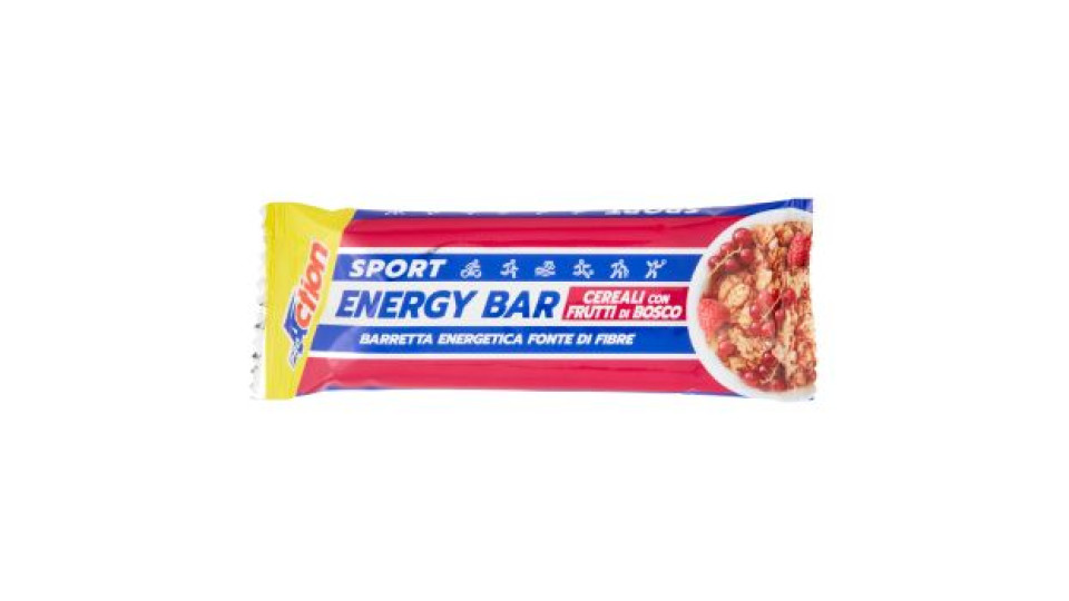 ProAction Sport Energy Bar Cereali con Frutti di Bosco 45 g