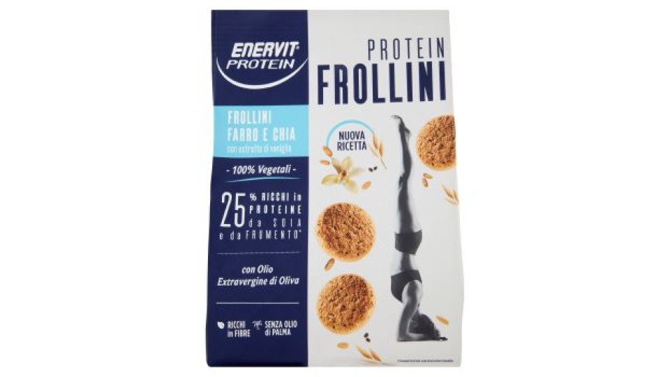 Enervit Protein 100% Vegetali Protein Frollini Farro e Chia 200 g