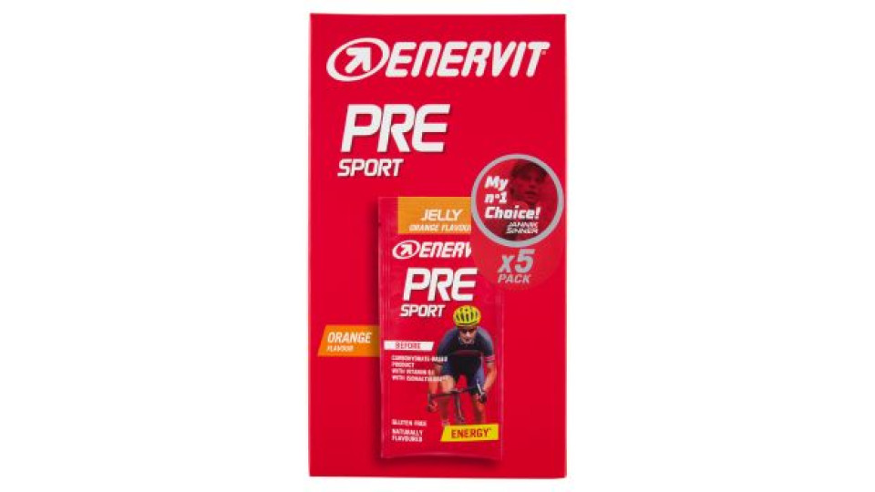 Enervit Pre Sport Jelly Orange Flavour 5 x 45 g