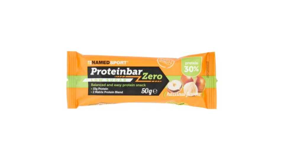 NamedSport Proteinbar Zero Low Sugar hazelnut flavour protein 30% 50 g