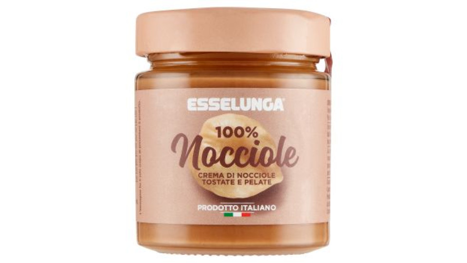 Esselunga 100% Nocciole crema di nocciole tostate e pelate 180 g
