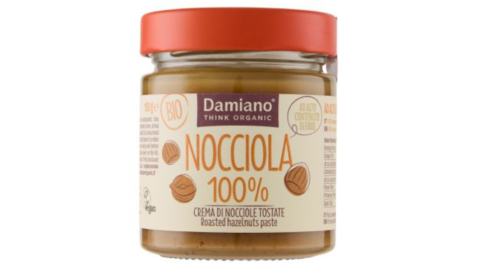 Damiano Bio Nocciola 100% Crema di Nocciole Tostate 180 g