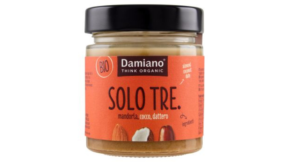 Damiano Bio Solo Tre. mandorla, cocco, dattero 180 g