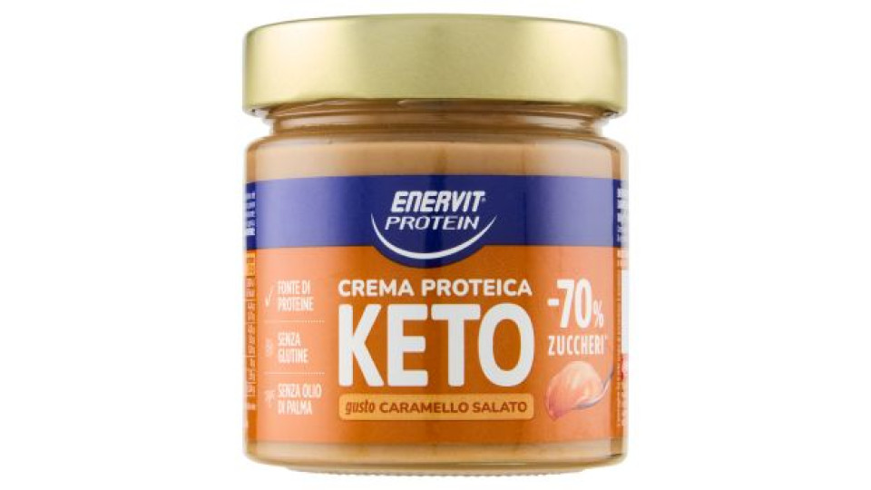 Enervit Protein Crema Proteica Keto gusto Caramello Salato 180 g