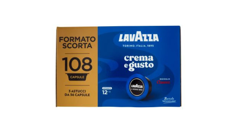 Lavazza A Modo Mio crema e gusto Classico 108 Capsule 810 g
