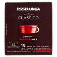 Esselunga Espresso classico 16 capsule compostabili** compatibili Lavazza A Modo Mio* 120 g