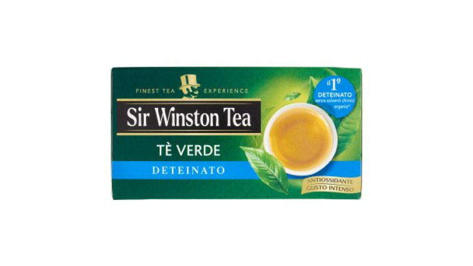 Sir Winston Tea Tè Verde Deteinato 20 x 1,85 g