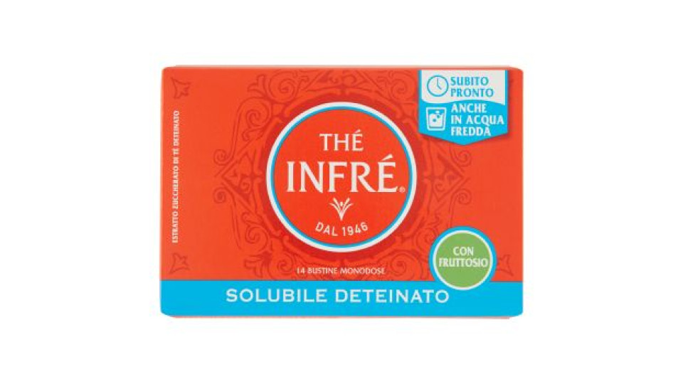 Thé Infré Solubile Deteinato con Fruttosio 14 Bustine 70 g