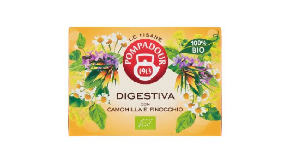 Pompadour Le Tisane Digestiva con Camomilla e Finocchio 15 x 2 g