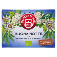 Pompadour Le Tisane Buona Notte con Passiflora e Canapa* 15 x 2 g