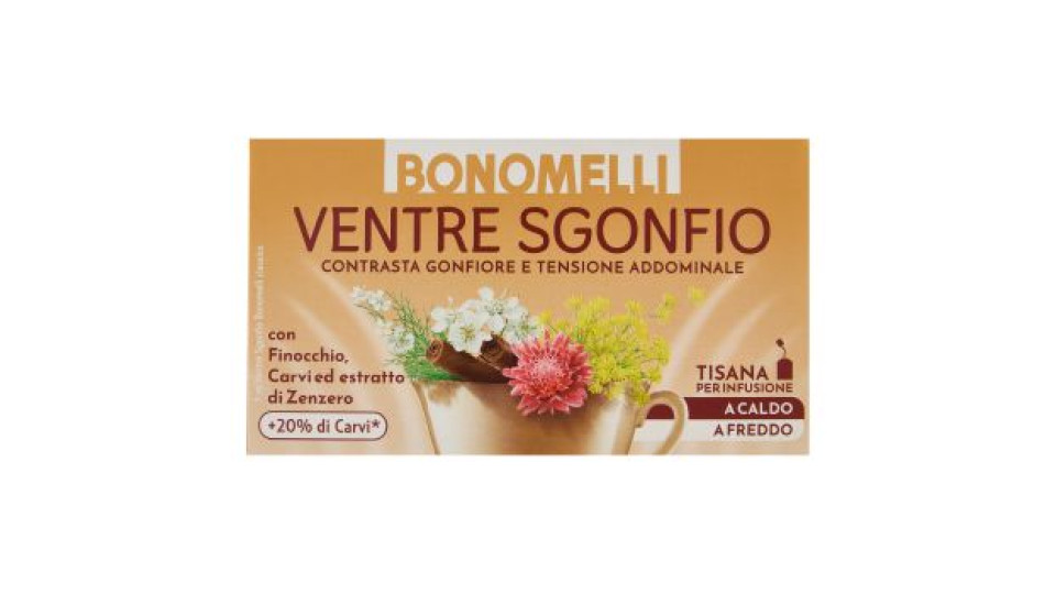Bonomelli Ventre Sgonfio Tisana per Infusione 18 Filtri 36 g