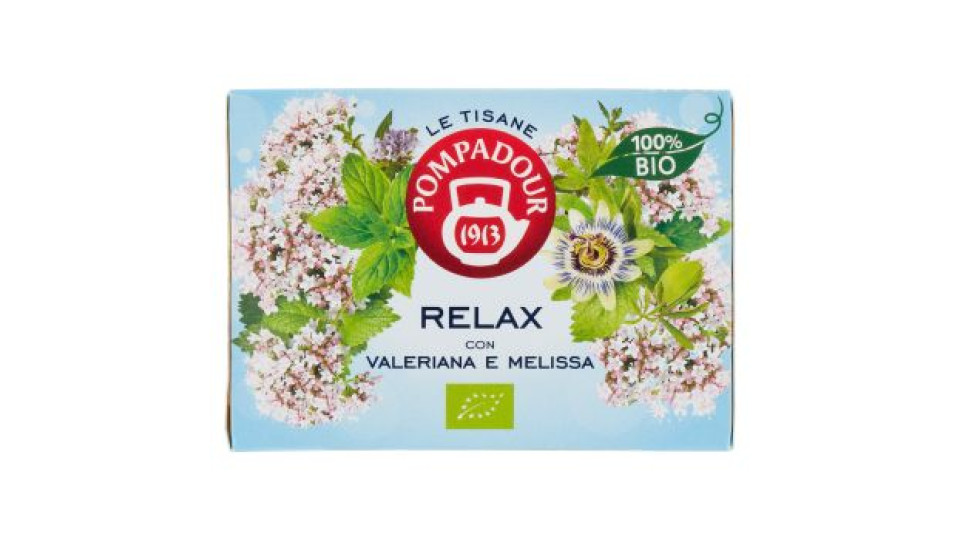 Pompadour Le Tisane Relax con Valeriana e Melissa 15 x 2 g
