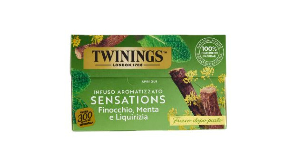 Twinings Finocchio, Menta e Liquirizia Infuso Sensations 20 filtri 40 g