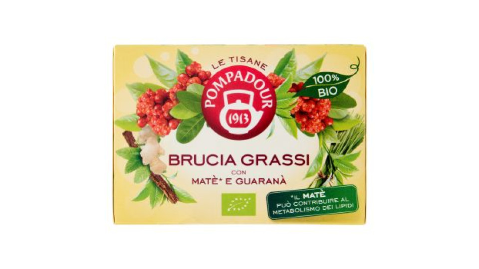 Pompadour Le Tisane Brucia Grassi con Matè* e Guaranà 15 x 2 g
