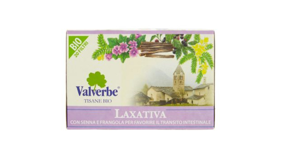 Valverbe Laxativa con Senna e Frangola Bio 20 Filtri 30 g