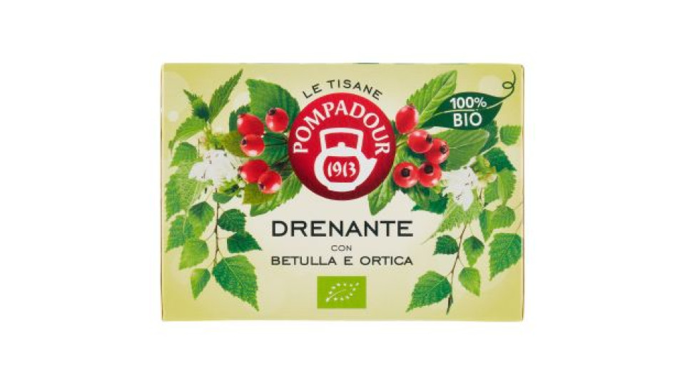 Pompadour Le Tisane Drenante con Betulla e Ortica 15 x 2 g