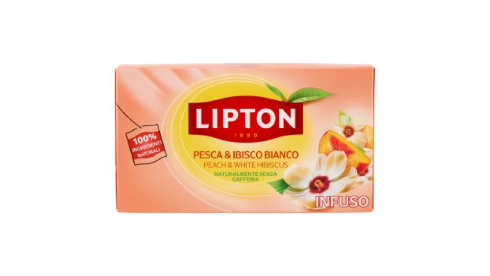 Lipton Pesca & Ibisco Bianco Infuso 20 x 1,7 g