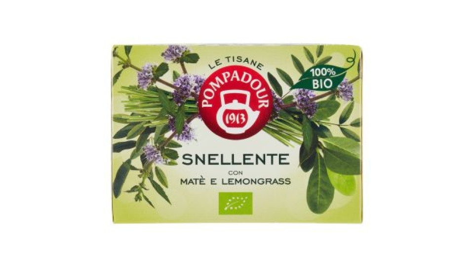 Pompadour Le Tisane Snellente con Matè e Lemongrass 15 x 2 g