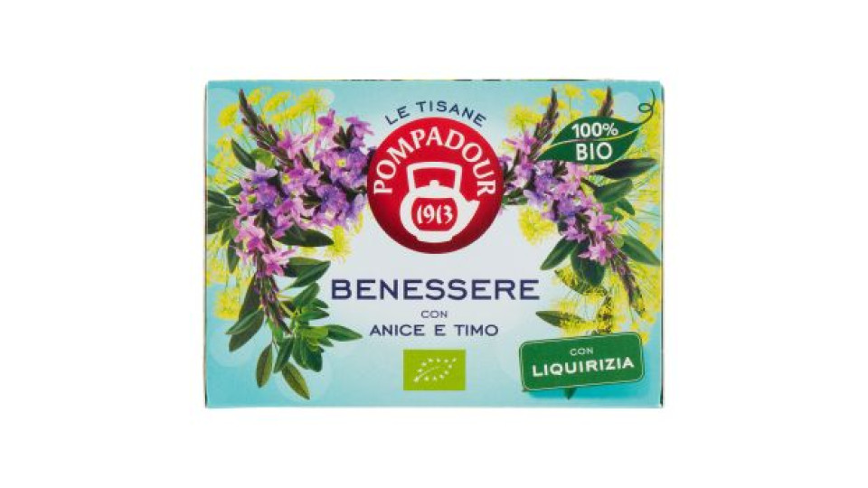 Pompadour Le Tisane Benessere con Anice e Timo 15 x 2 g