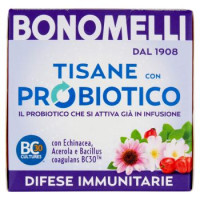 Bonomelli Tisane con Probiotico Difese Immunitarie 10 Filtri 20 g